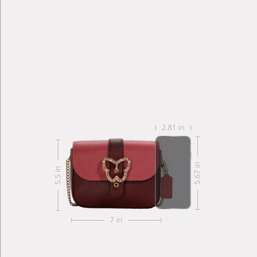 COACH Gemma Crossbody In Colorblock With Butterfly Buckle - Picture 6 of 6